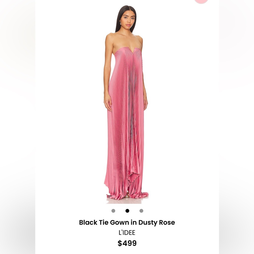 L’idee Black Tie Gown in Dusty Rose XS NWT